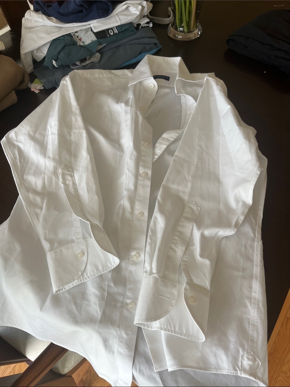 NWOT proper cloth Classic White Men's Dress Shirt - Timeless Formal Shirt
